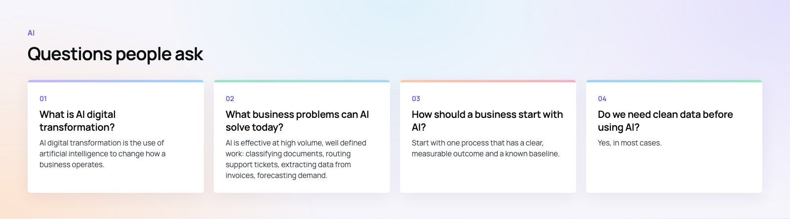 AI Digital Transformation: Where It Pays Off and How to Start: further points, a Codeeo diagram