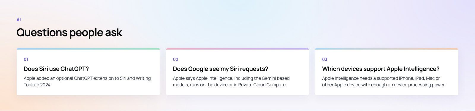 Apple Intelligence, ChatGPT and Gemini: What Changed for Siri: further points, a Codeeo diagram