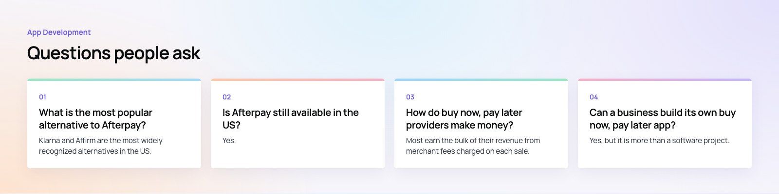 Apps Like Afterpay: Buy Now, Pay Later Alternatives Compared: further points, a Codeeo diagram