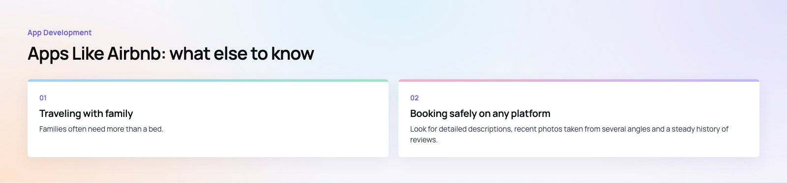 Apps Like Airbnb: The Best Alternatives for Every Kind of Stay: further points, a Codeeo diagram
