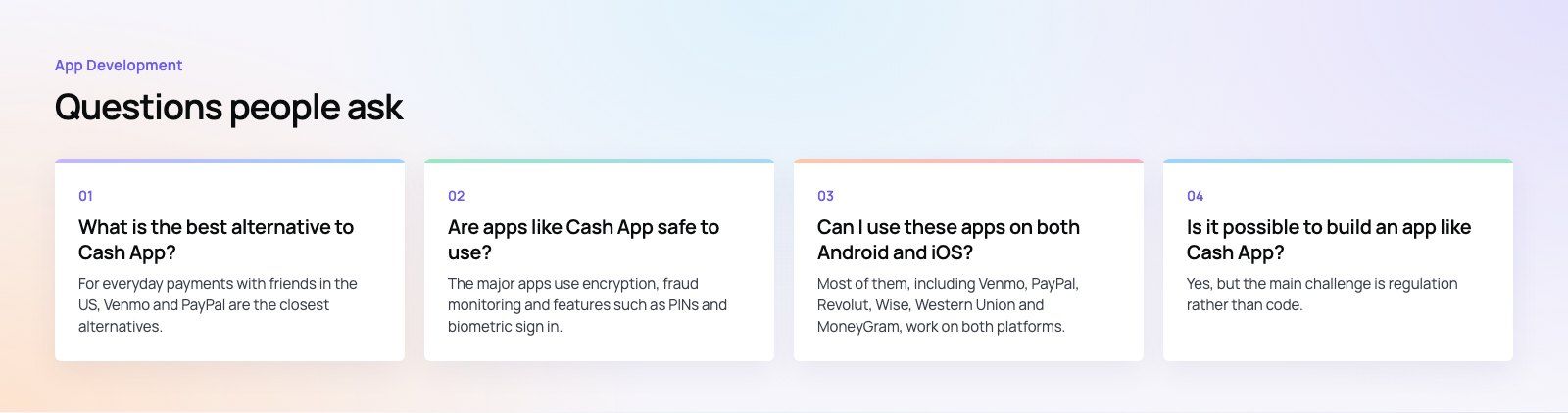 Apps Like Cash App: Money Transfer Alternatives Compared: further points, a Codeeo diagram