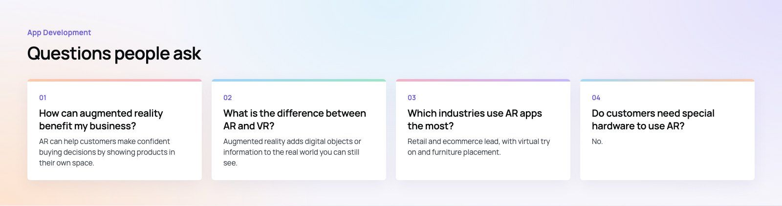 Augmented Reality Apps for Business: Uses, Benefits and How to Start: further points, a Codeeo diagram