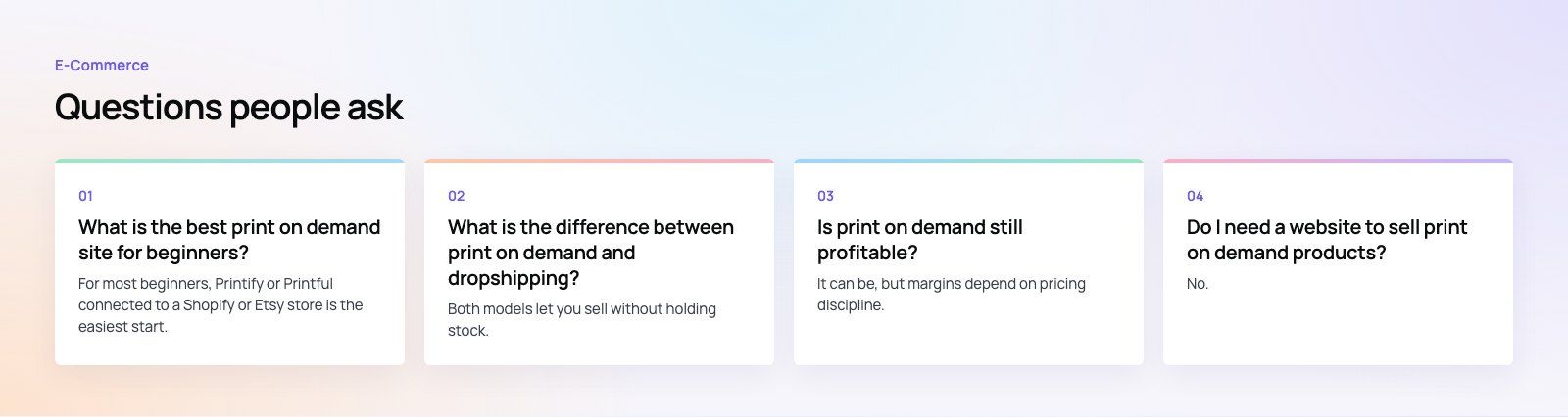 Best Print on Demand Sites for Entrepreneurs Compared: further points, a Codeeo diagram