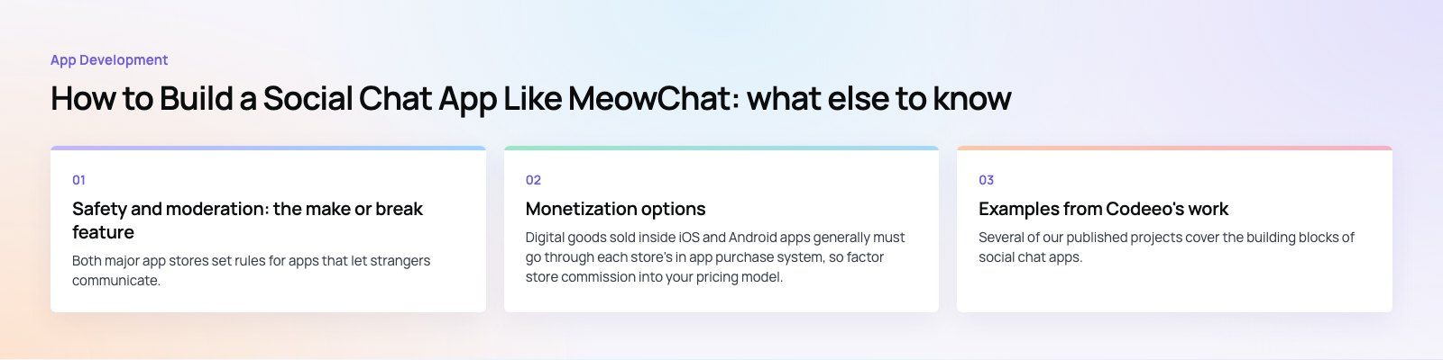 How to Build a Social Chat App Like MeowChat: further points, a Codeeo diagram