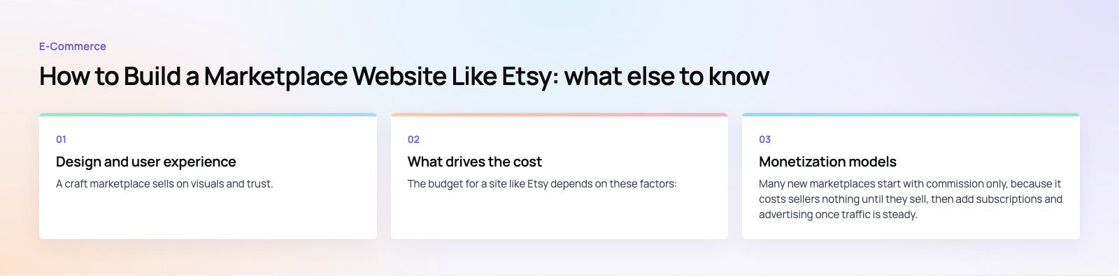 How to Build a Marketplace Website Like Etsy: further points, a Codeeo diagram