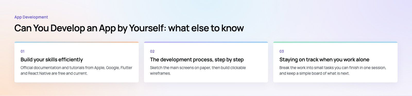 Can You Develop an App by Yourself? What It Really Takes: further points, a Codeeo diagram