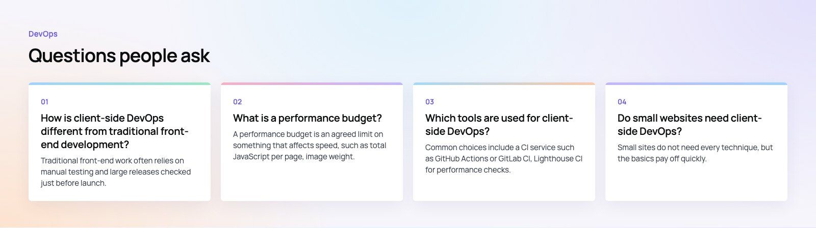 Client-Side DevOps Techniques for Faster, More Reliable Front Ends: further points, a Codeeo diagram