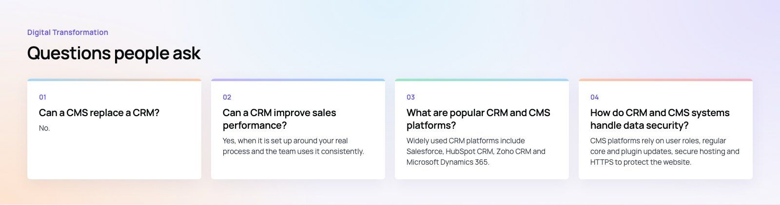 CRM vs CMS: Which System Does Your Business Need?: further points, a Codeeo diagram
