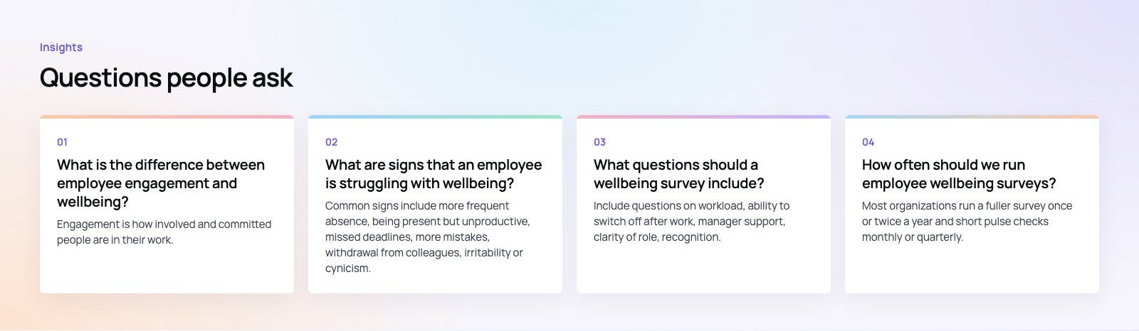 Employee Engagement and Wellbeing: How They Work Together: further points, a Codeeo diagram