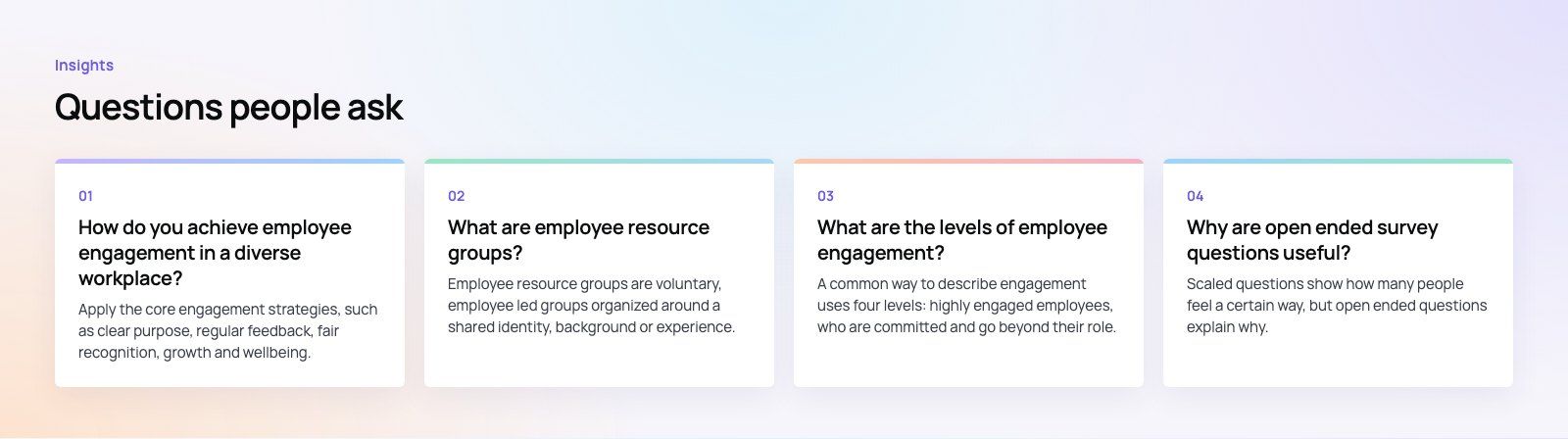 Employee Engagement Strategies for a Diverse Workplace: further points, a Codeeo diagram