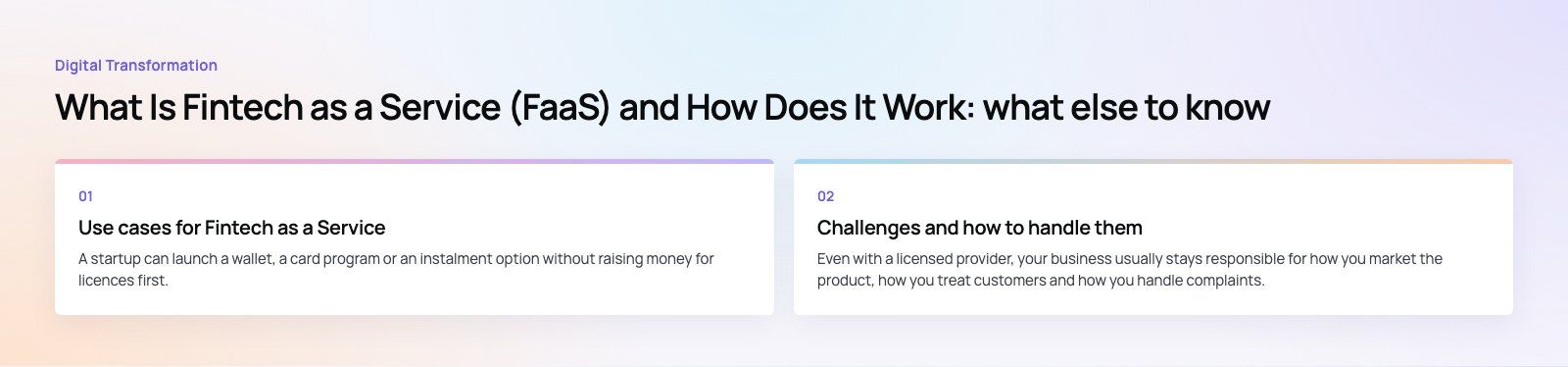 What Is Fintech as a Service (FaaS) and How Does It Work?: further points, a Codeeo diagram