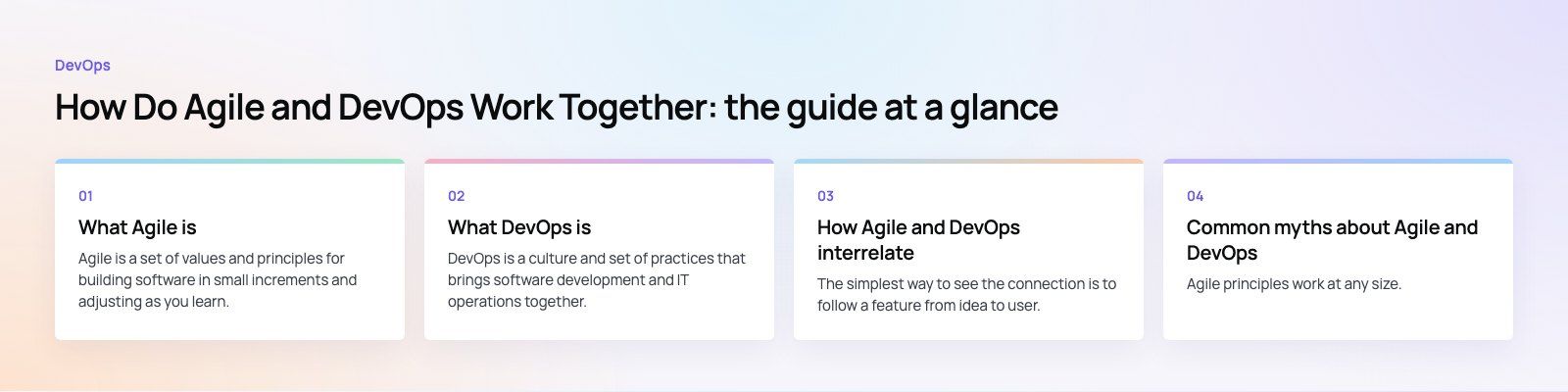 How Do Agile and DevOps Work Together?: the main points, a Codeeo diagram