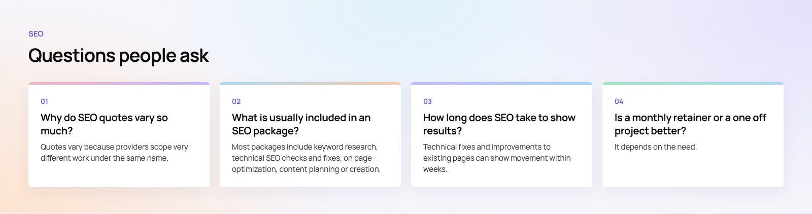 How Much Do SEO Services Cost? What Drives the Price: further points, a Codeeo diagram
