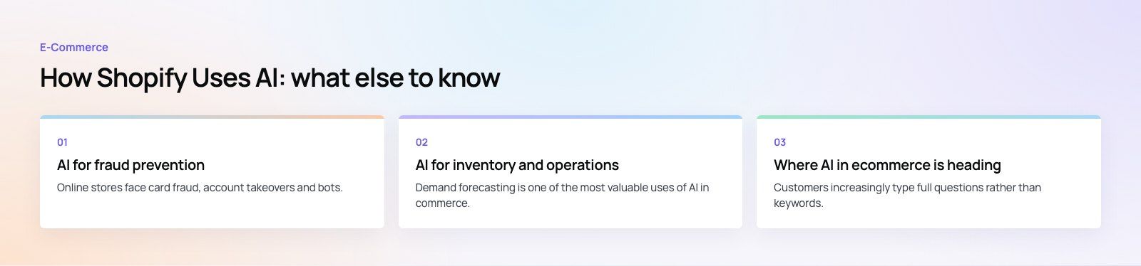 How Shopify Uses AI: Sidekick, Magic and What Merchants Get: further points, a Codeeo diagram