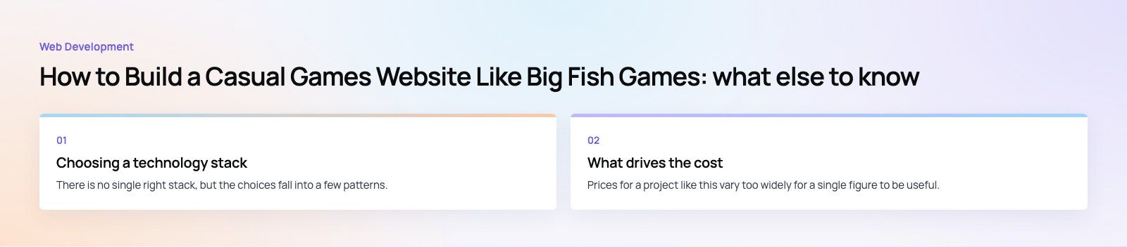 How to Build a Casual Games Website Like Big Fish Games: further points, a Codeeo diagram