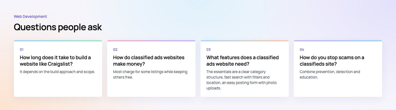 How to Build a Website Like Craigslist: Steps, Features and Tips: further points, a Codeeo diagram