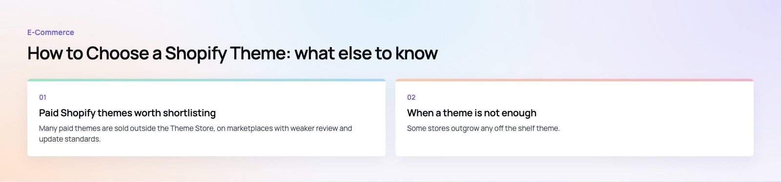 How to Choose a Shopify Theme: Free vs Paid Options Compared: further points, a Codeeo diagram
