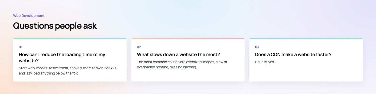 How to Improve Site Speed for Faster Loads and More Conversions: further points, a Codeeo diagram