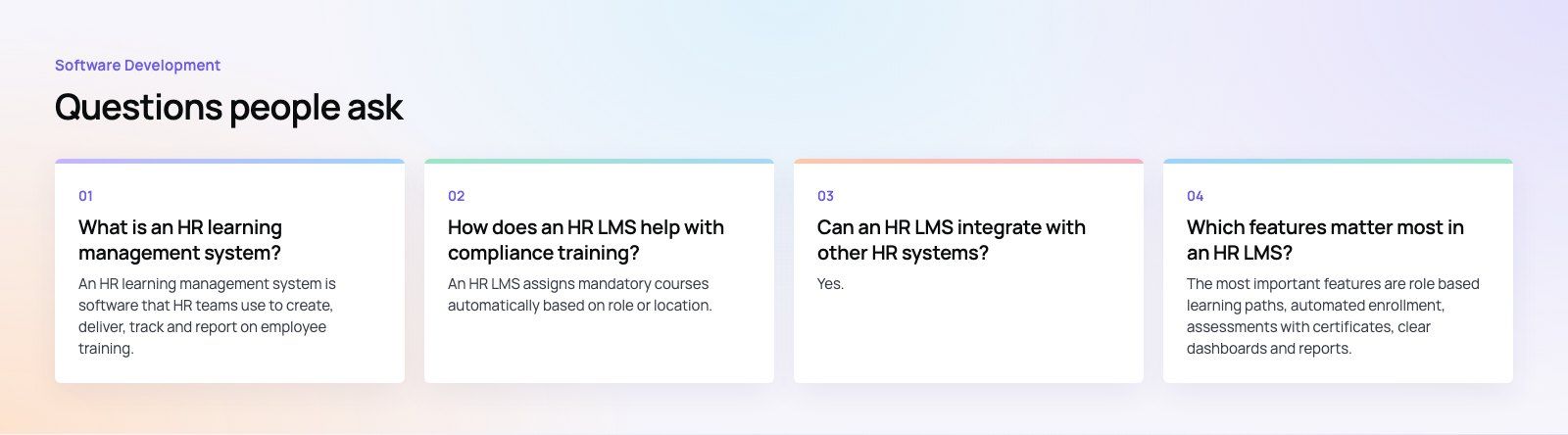 HR Learning Management System: How It Improves Employee Training: further points, a Codeeo diagram