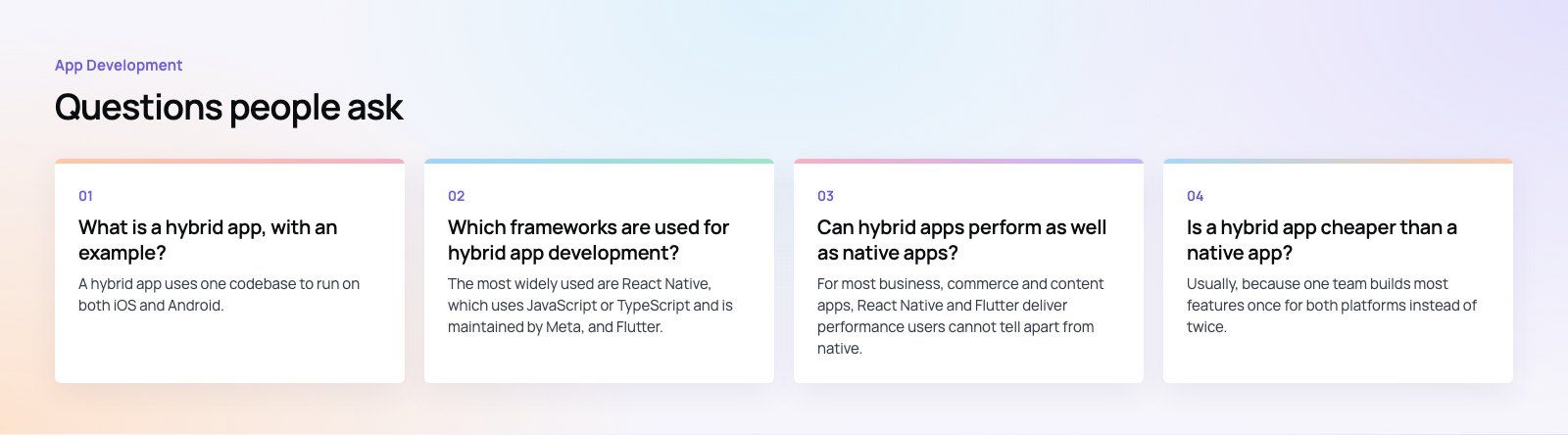 Hybrid Mobile App Examples and What They Teach Us: further points, a Codeeo diagram
