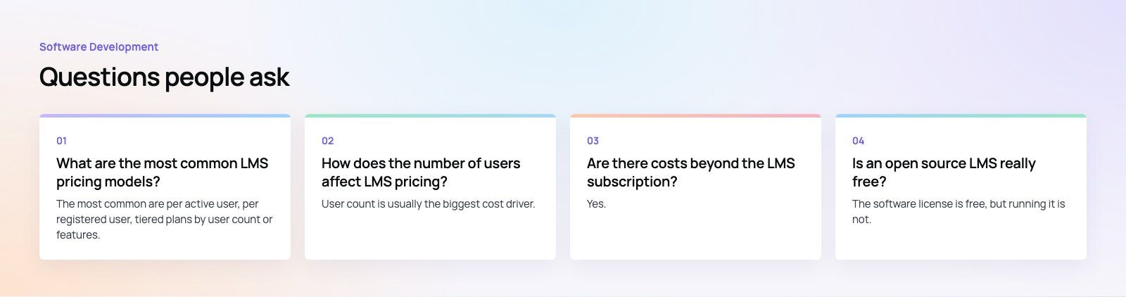 Learning Management System Pricing: Models and Cost Factors: further points, a Codeeo diagram