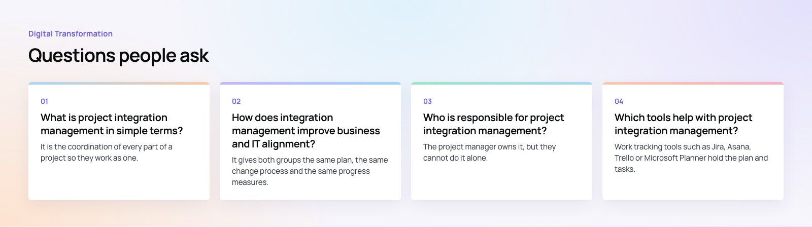 Project Integration Management: Aligning Business and IT: further points, a Codeeo diagram
