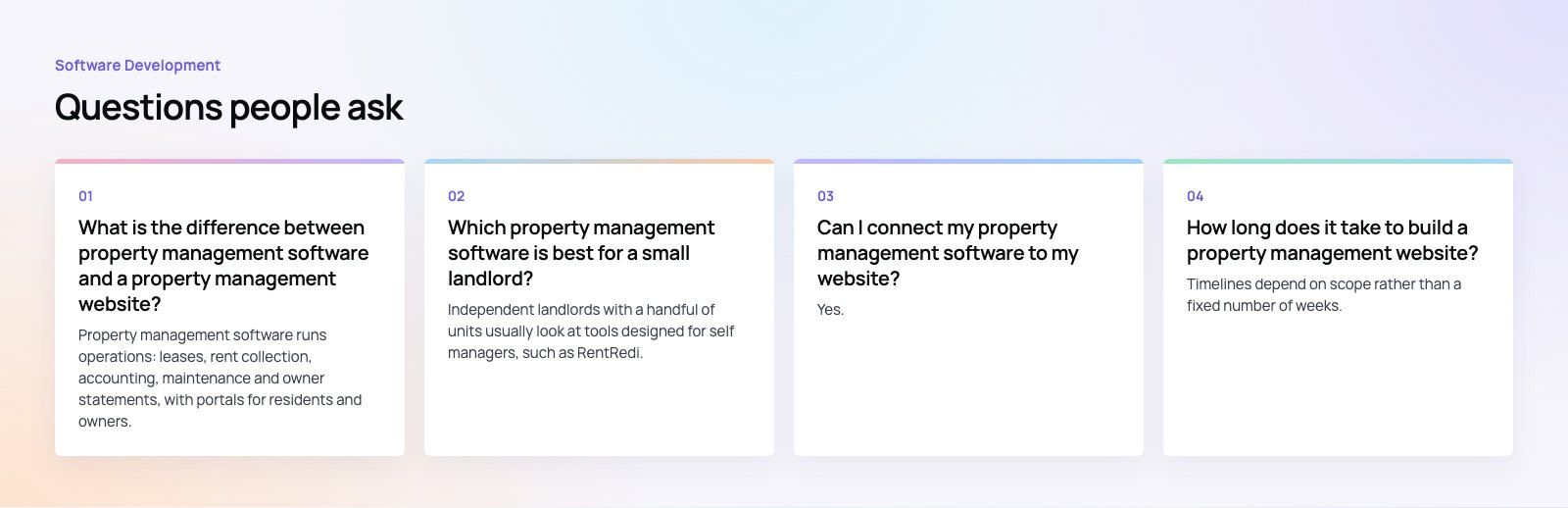 Property Management Software vs a Custom Website: How to Choose: further points, a Codeeo diagram