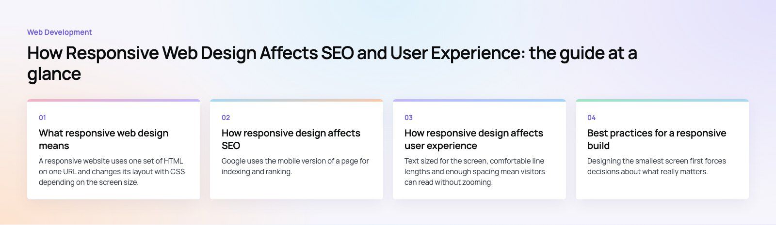 How Responsive Web Design Affects SEO and User Experience: the main points, a Codeeo diagram