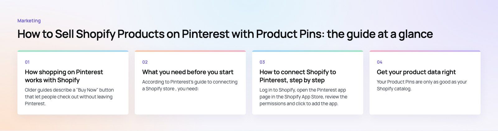 How to Sell Shopify Products on Pinterest with Product Pins: the main points, a Codeeo diagram