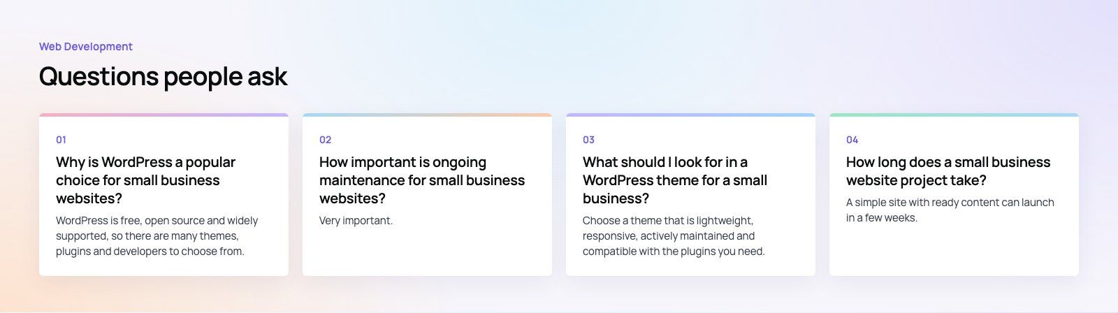 Small Business Website Projects: What Successful Ones Share: further points, a Codeeo diagram