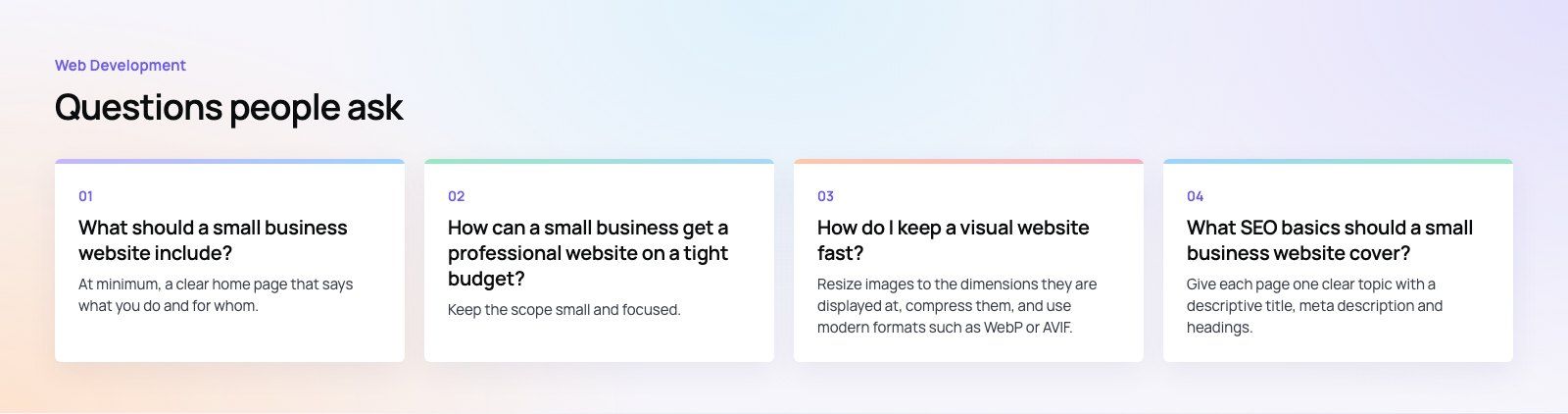 Web Design for Small Businesses: Tips and Best Practices: further points, a Codeeo diagram