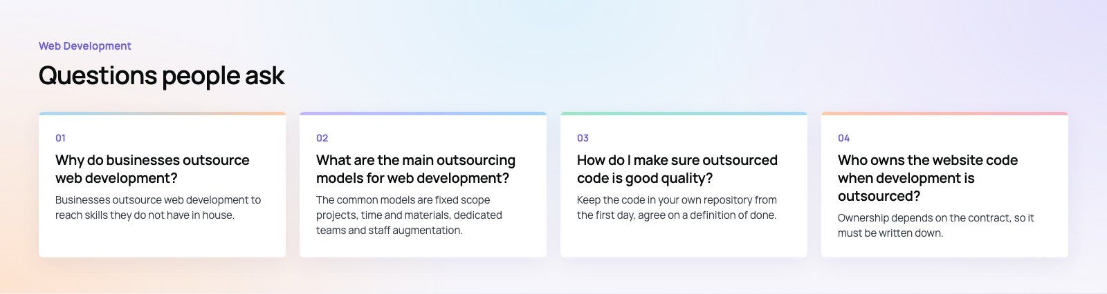 Web Development Outsourcing: Benefits, Risks and Best Practices: further points, a Codeeo diagram