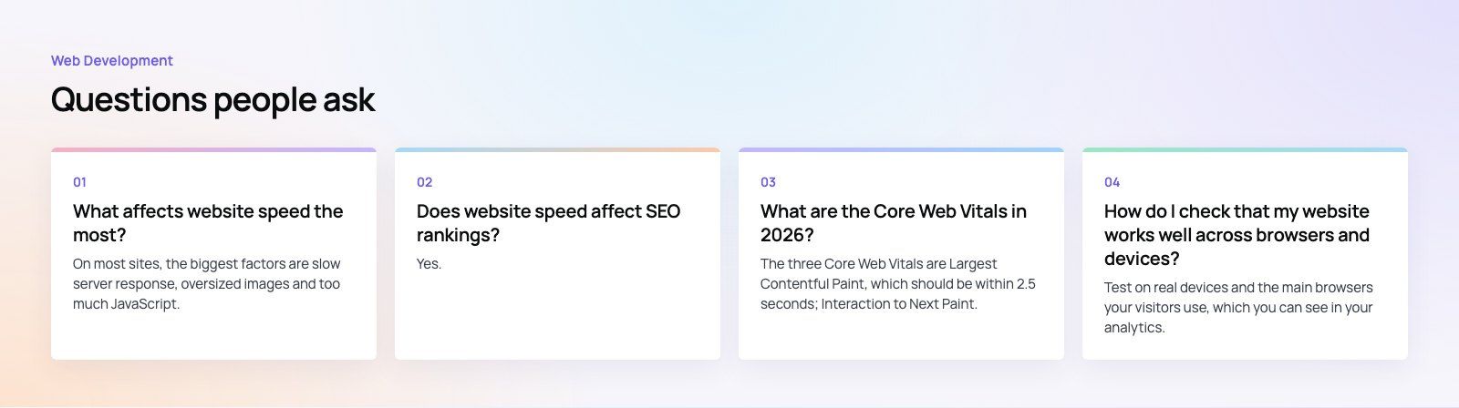 What Affects Website Speed: 7 Factors and How to Fix Them: further points, a Codeeo diagram