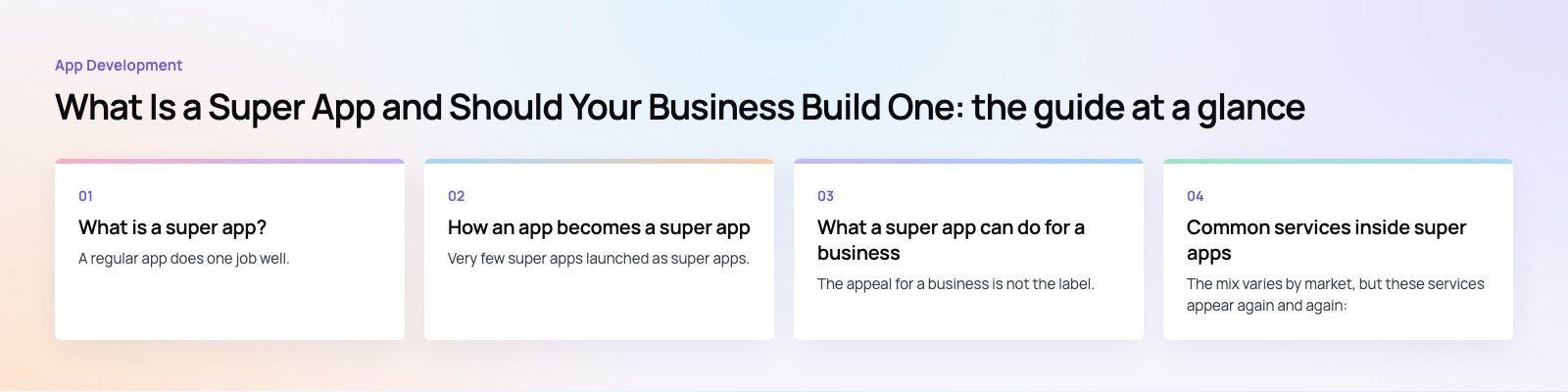What Is a Super App and Should Your Business Build One?: the main points, a Codeeo diagram