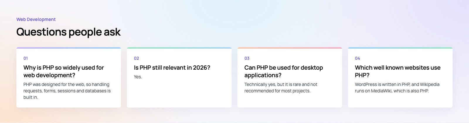 What Is PHP Used For? Main Uses and Applications: further points, a Codeeo diagram