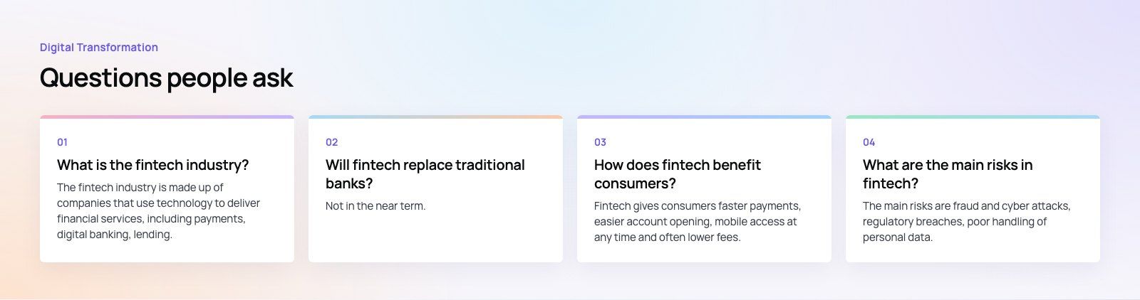 What Is the Fintech Industry? Segments, Trends and Challenges: further points, a Codeeo diagram