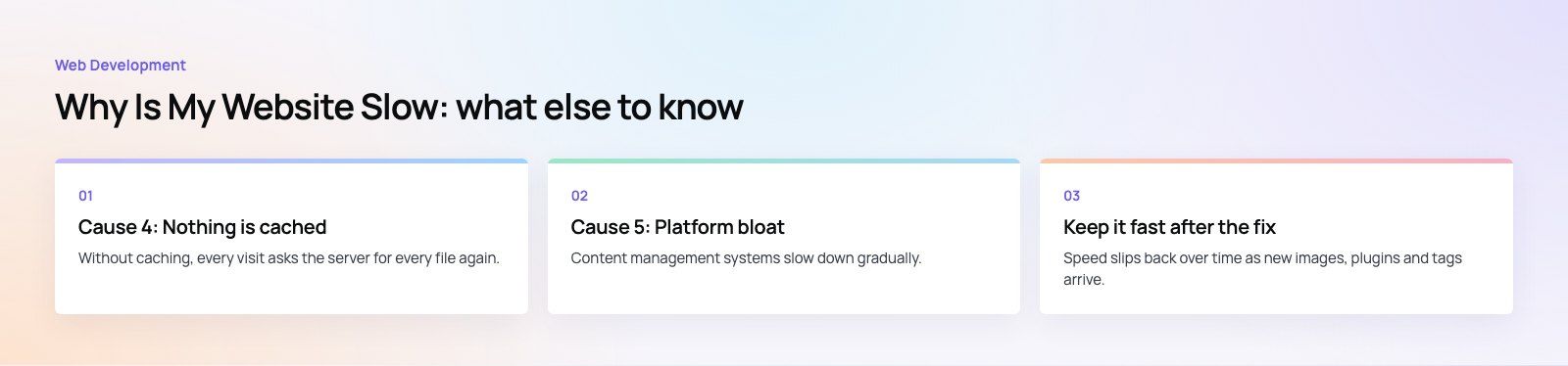 Why Is My Website Slow? Causes and How to Fix Them: further points, a Codeeo diagram