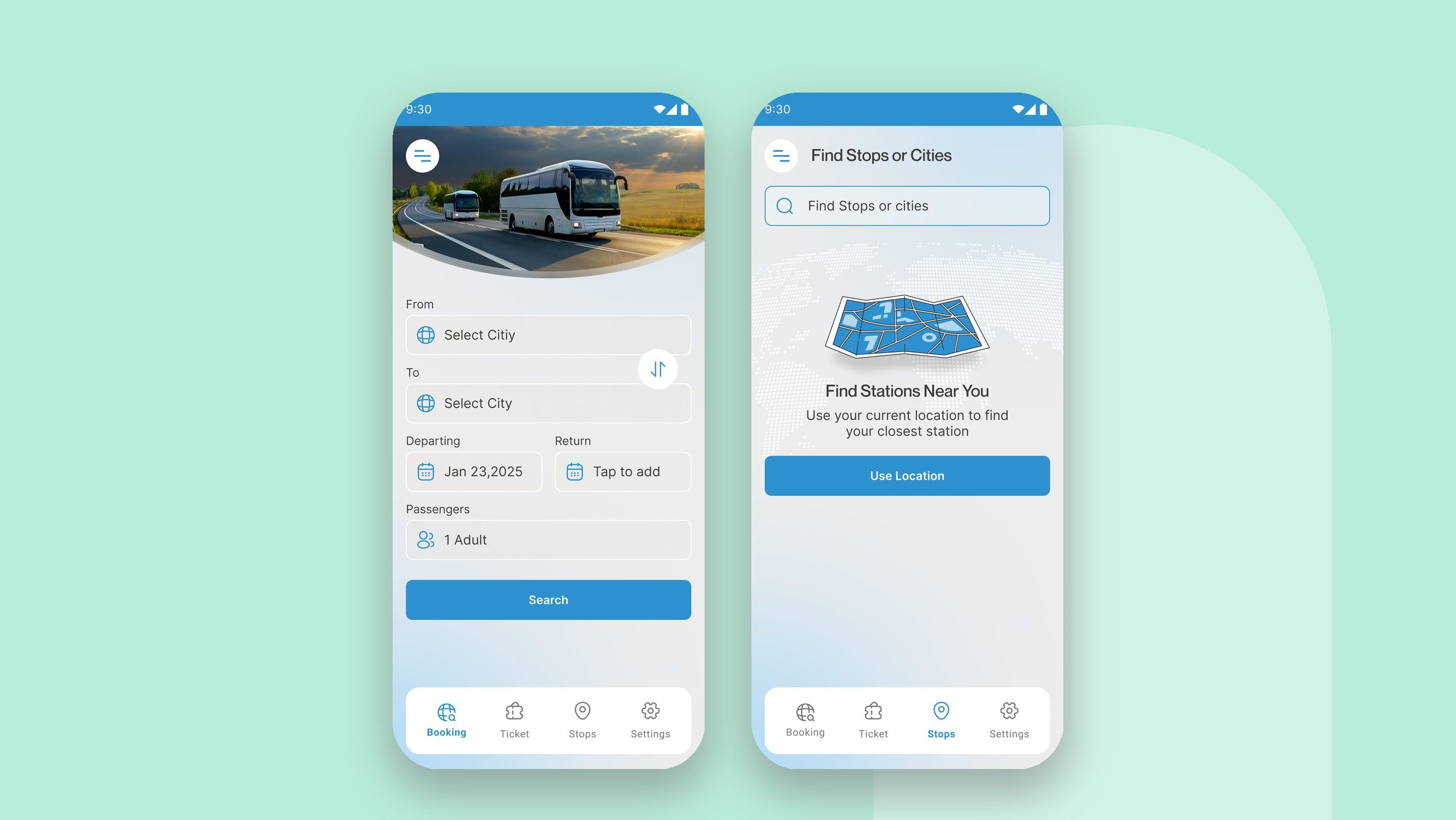 BOOK MY TRIP: Search and the nearest station