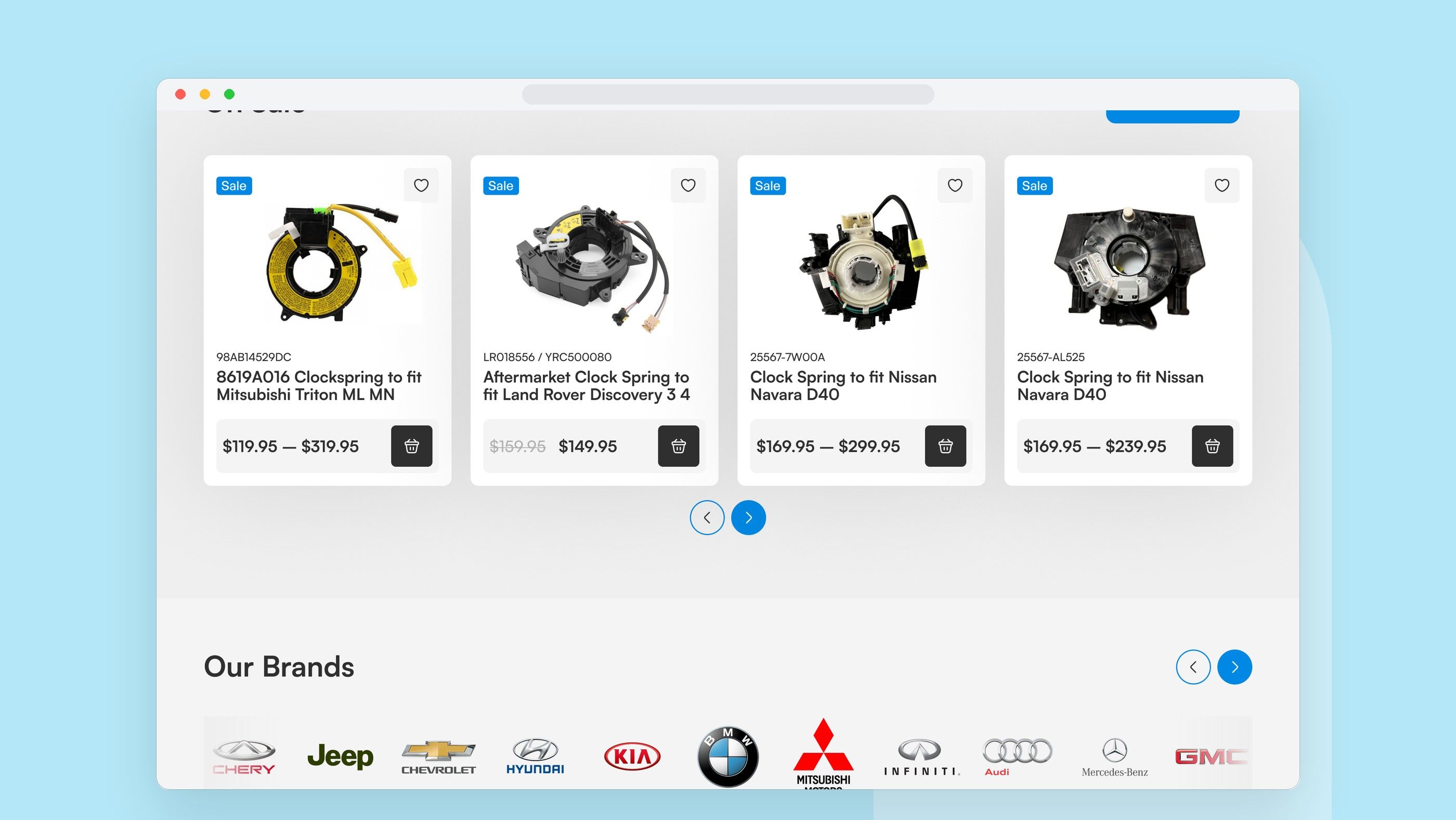 CLOCK SPRINGS AUSTRALIA: Products and brands wall