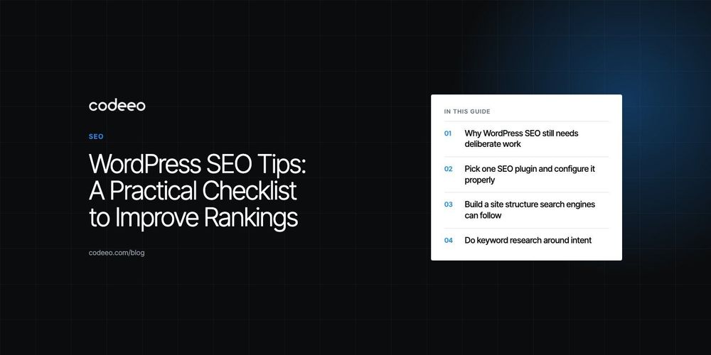 WordPress SEO Tips: A Practical Checklist to Improve Rankings