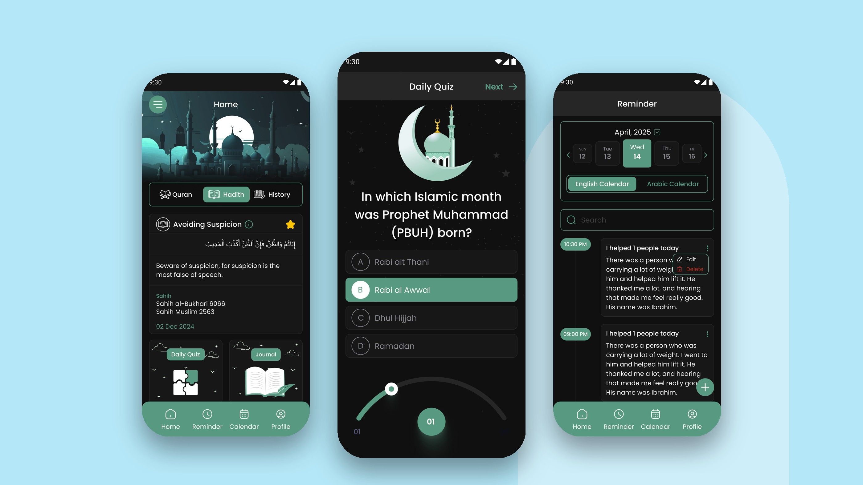 PATH TO WATER: Home, quiz and reminders