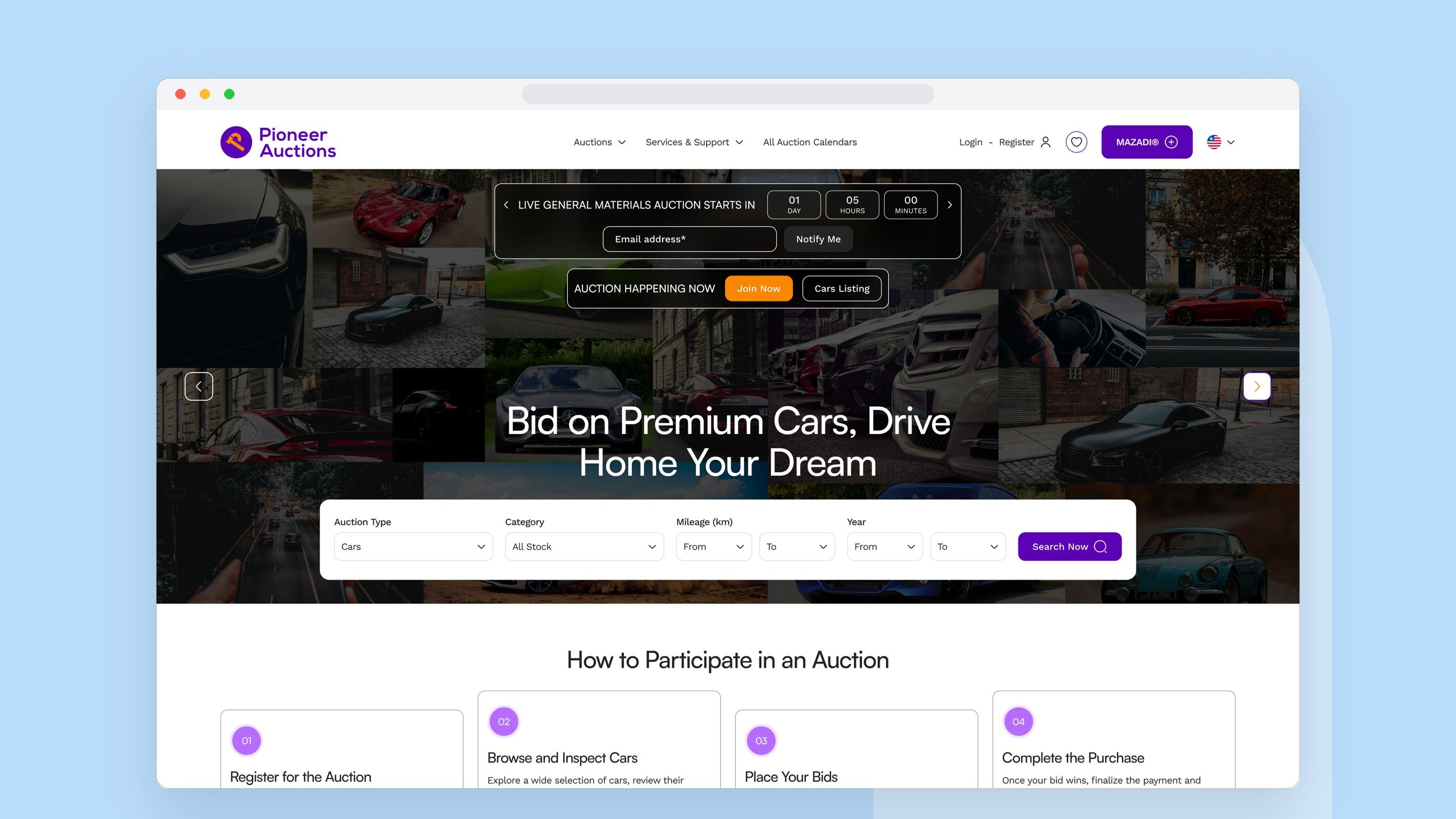 PIONEER AUCTIONS: Homepage