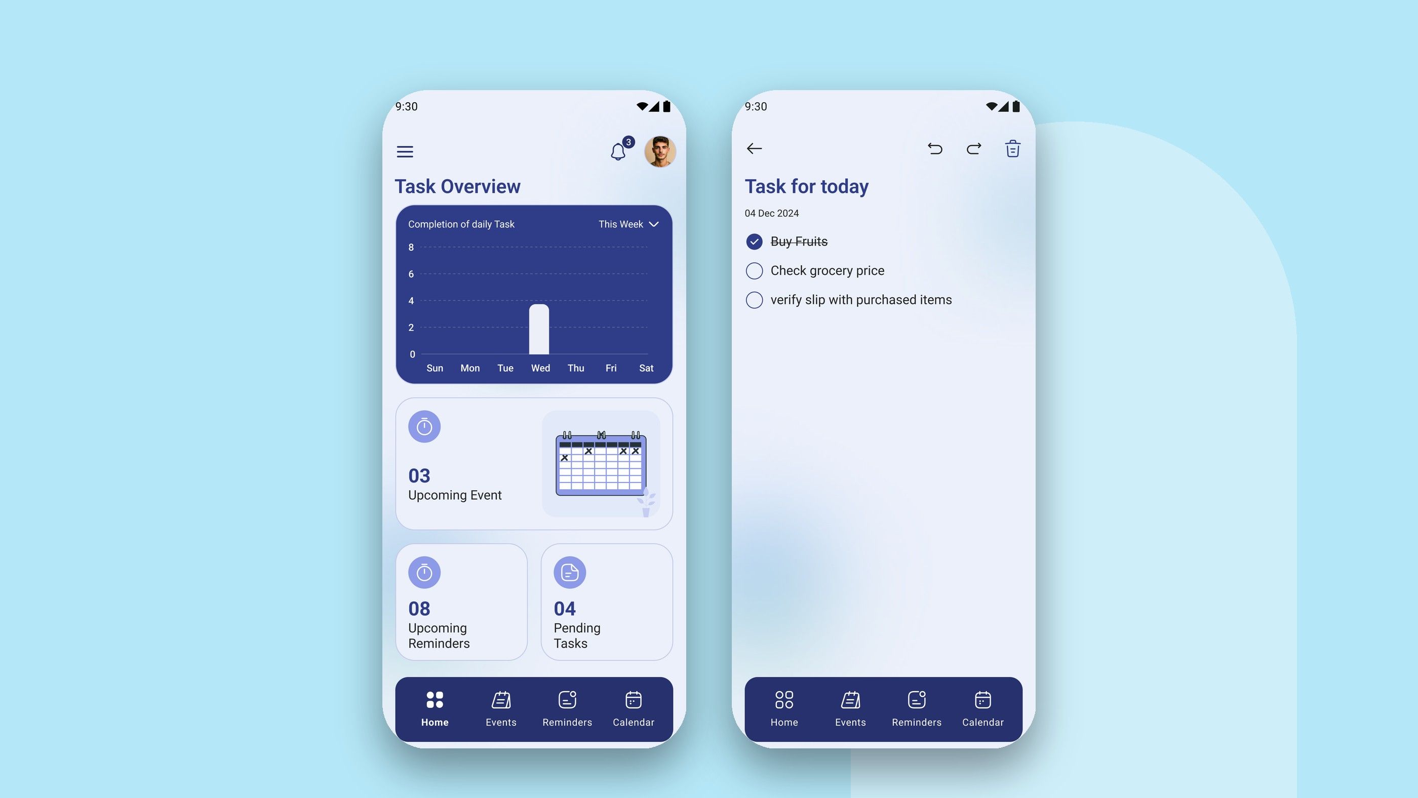 REMIN DIARY: Task overview and today's tasks