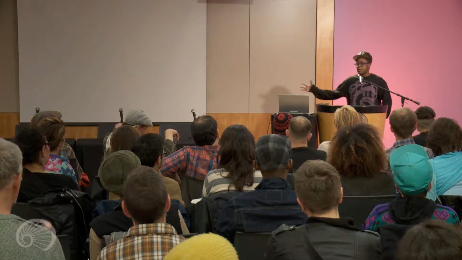 Community members at a public library event