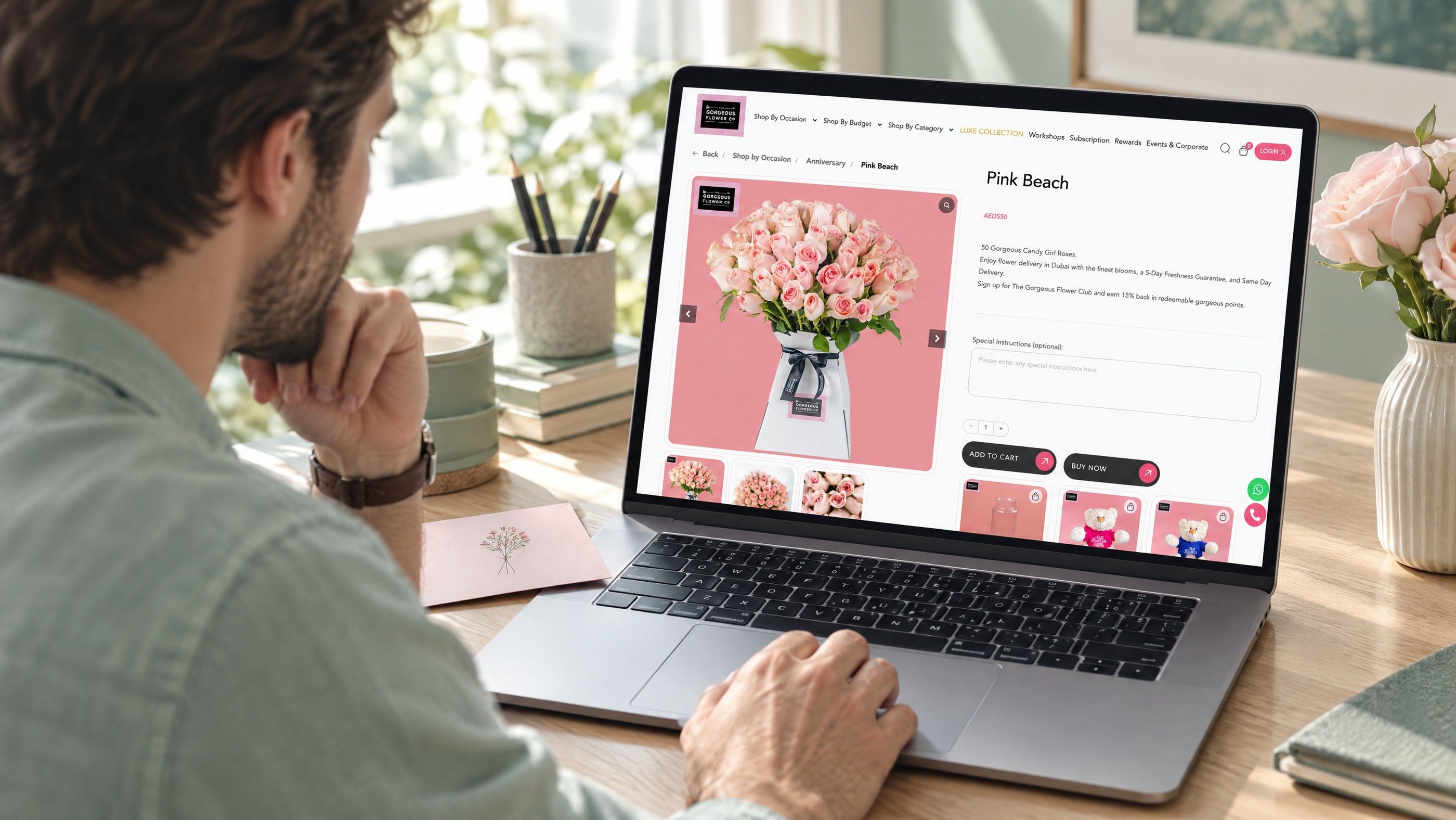THE GORGEOUS FLOWER project by Codeeo