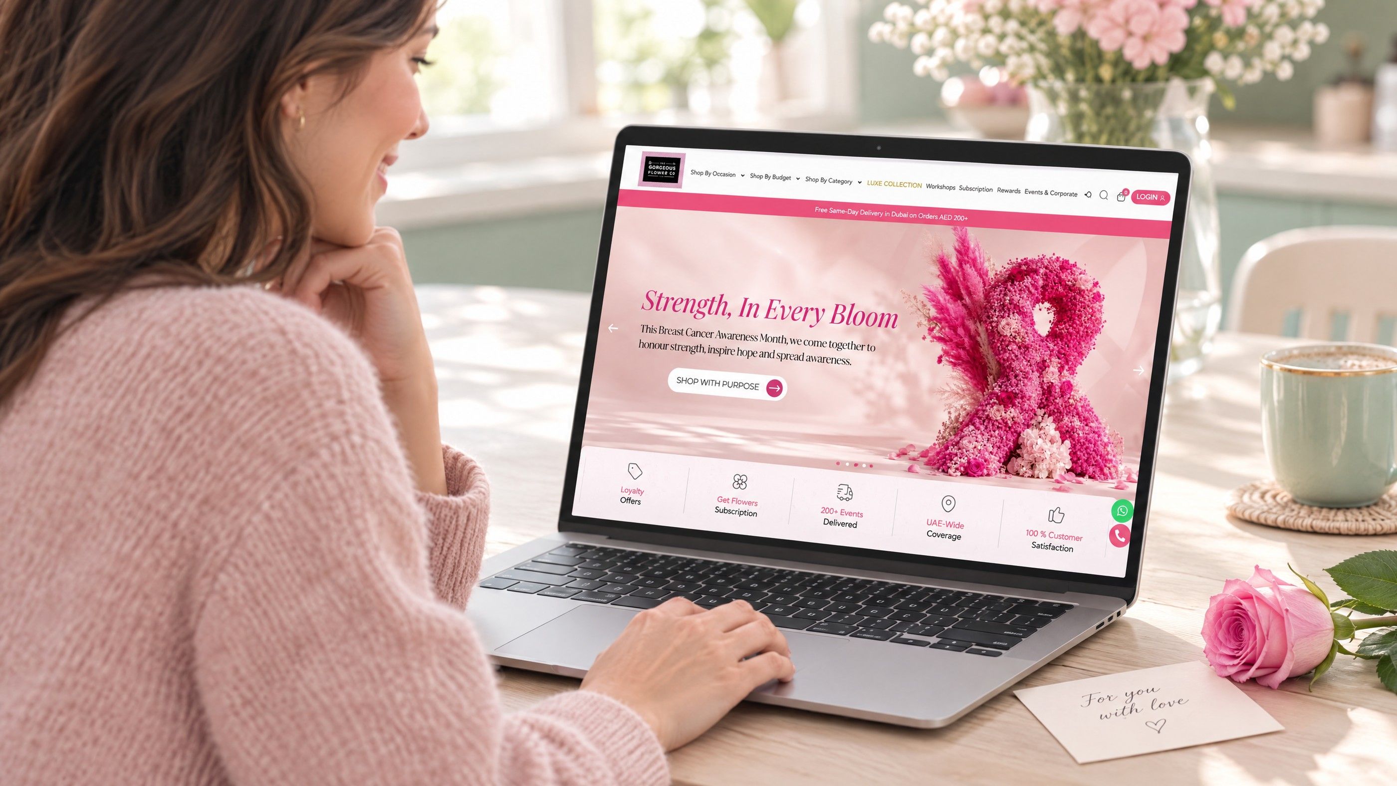 THE GORGEOUS FLOWER project by Codeeo